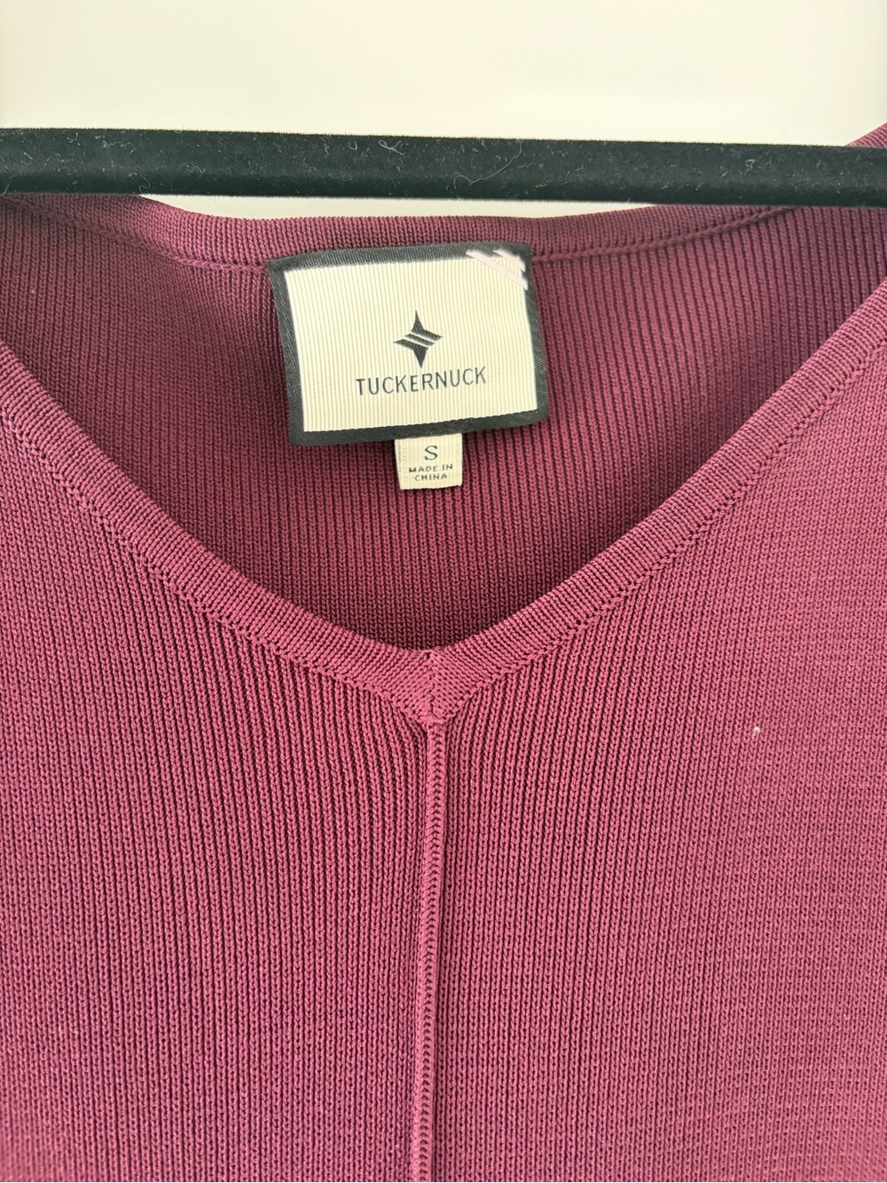 Tuckernuck Burgundy Long-Sleeve V-Neck Maxi Dress - Picture 2 of 3